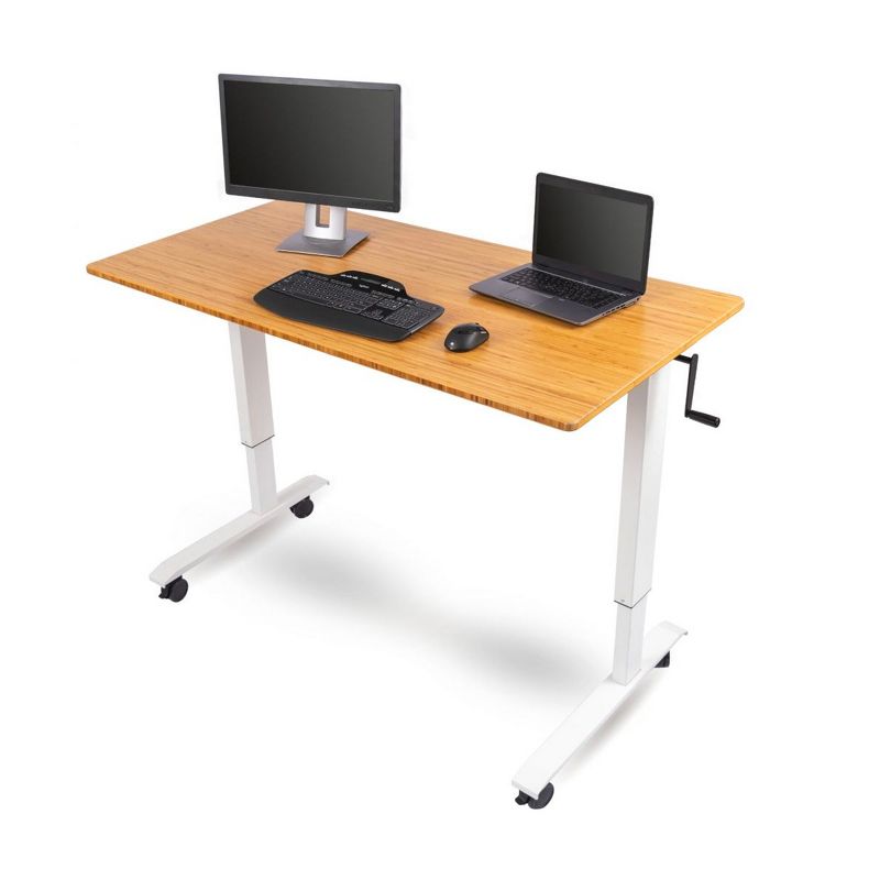 Stand Up Desk Store Crank Adjustable Height Rolling Standing Desk, 1 of 4