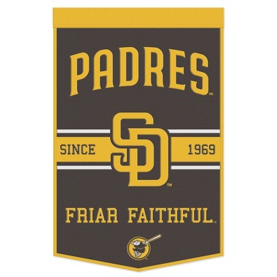 24 x 38 MLB San Diego Padres Wool Banner
