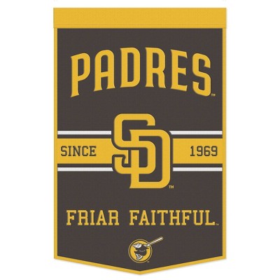 San Diego Padres 8” x 32” Hanging Team Logo Evolution Banner