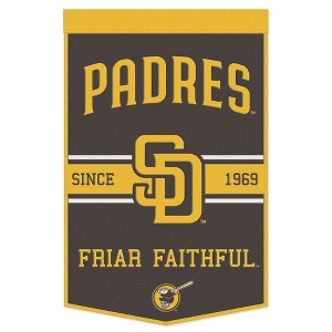 24" x 38" MLB San Diego Padres Wool Banner - 1 of 3