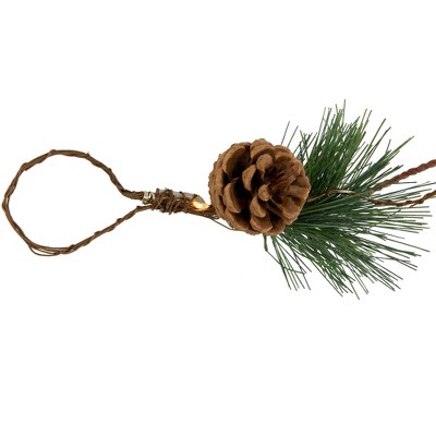 6.5' Pre-Lit Pine and Berry Artificial Christmas Garland with Warm White LED Lights