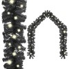 vidaXL Garland Black PVC 32.8 Feet Christmas Garland Other - 2 of 4