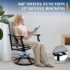 2PCS Outdoor Swivel Dining Chairs With Textilene Breathable Back, Patio Swivel Rocker Chairs for Poolside Lawn Garden - 3 of 4