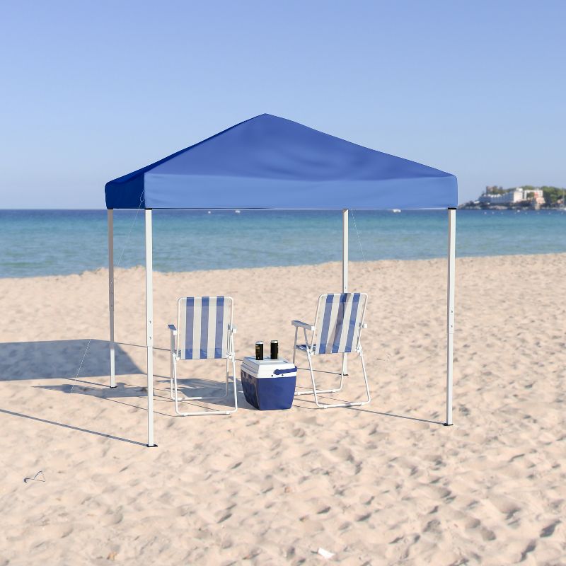 Flash Furniture 8'x8' Outdoor Pop Up Event Slanted Leg Canopy Tent with Carry Bag, 3 of 11
