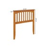 AFI Furnishings Mission Twin Solid Wood Headboard with Attachable Charger, Light Toffee - 3 of 4
