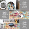 Colorful Abstract Area Rug Boho Washable Living Room Rug Modern Non-Slip Low Pile Area Rug Throw Rug for Dining Room Home - 3 of 4
