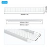Unique Bargains Aluminum Rectangle with Mounting Screw Cabinet Air Vent Cover 2 Pcs - 2 of 4