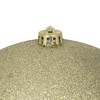 Northlight Holographic Glitter Shatterproof Commercial Christmas Ball Ornament - 10" (250mm) - Gold - 2 of 2