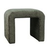 Jofran,Modern Curved Upholstered Waterfall Jacquard Petite Ottoman Bench - Set of 2 - 3 of 4