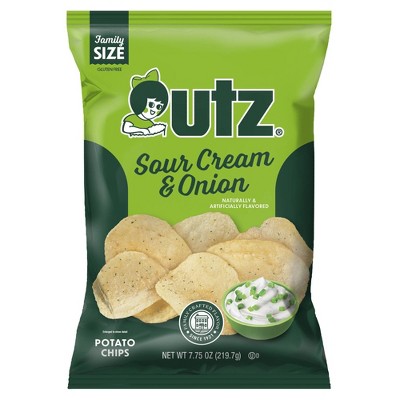Utz Sour Cream & Onion Flat Chips - 7.75oz