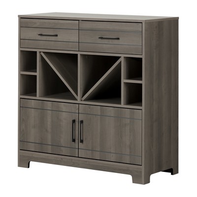 Vietti Bar Cabinet with Bottle Storage and Drawers - South Shore