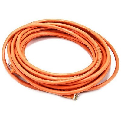 Monoprice Cat6 Ethernet Patch Cable - 25 Feet - Orange | Network Internet Cord - RJ45, Stranded, 550Mhz, UTP, Pure Bare Copper Wire, 24AWG