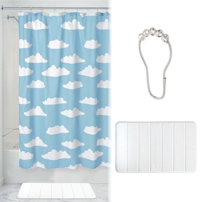 cloud shower curtain