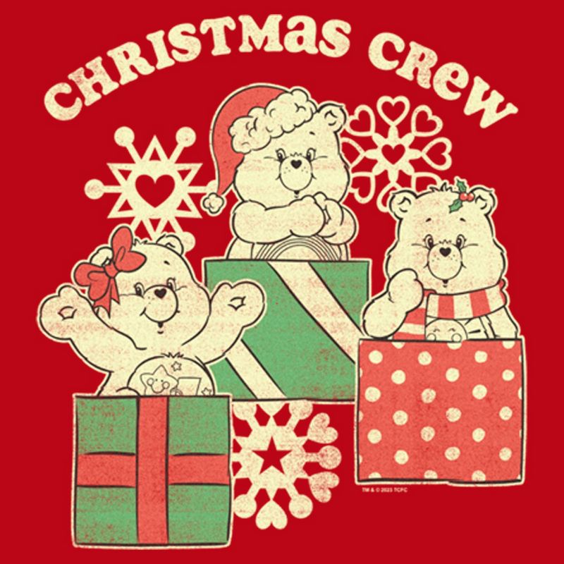 Men's Care Bears Distressed Christmas Crew Sweatshirt, 2 of 5