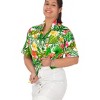 HAPPY BAY Button Down Shirt Floral Summer Beach Party Colorful Tops Blouses Shirt Short Sleeve Dress Shirts Hawaiian T Shirts - 3 of 4