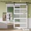 Bestier  Glass Barn Door with 8ft Sliding Barn Door Hardware Kit & Handles - 3 of 4