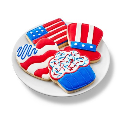 Patriotic Sugar Cookies Assorted - 8ct/16.9oz - Favorite Day&#8482;