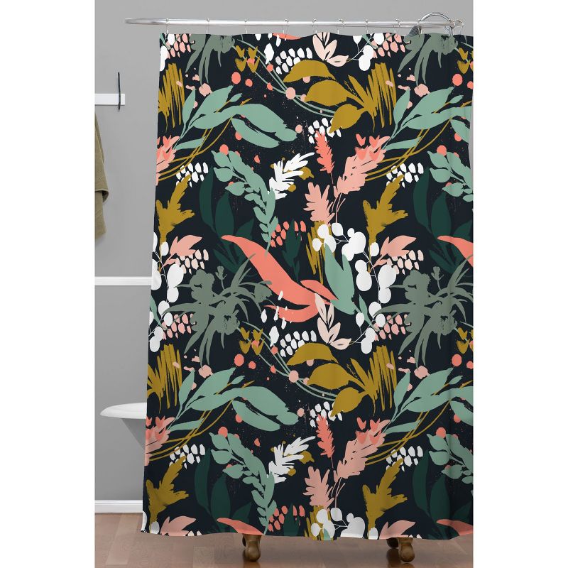 Brushstrokes of Nature II Shower Curtain Green - Deny Designs, 3 of 7