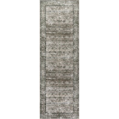 Nuloom Rania Spill Proof Treated Medallion Pet Friendly Premium Machine Washable Area Rug
