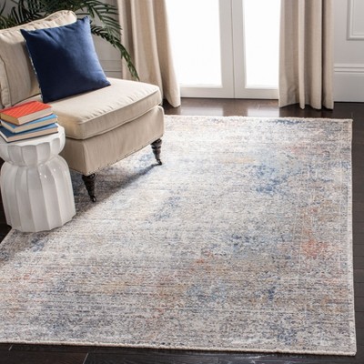 Safavieh Dream 4' x 6' Gray and Blue Hand-Knotted Wool Area Rug