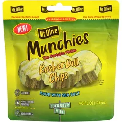 Mt. Olive Munchies Kosher Dill Chips Pickle Pouch - 4.8oz