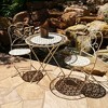 Modern Home Marseilles Antiqued Iron 3pc Folding Bistro Set - 2 of 4
