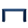 59" Modern Oak Veneer Console Table, Storage Entryway Table, Farmhouse Sofa Table for Hallway, Living Room, or Home Office-Maison Boucle - 4 of 4
