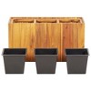 VidaXL Garden Raised Bed with 3 Pots Solid Acacia Wood - 3 of 4
