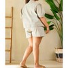Women's Keep Motum Short Sleeve Denim Jacket - SKIES ARE BLUE - 2 of 3