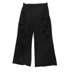 bar III Womens Ruffled Casual Wide Leg Pants - 1 of 2
