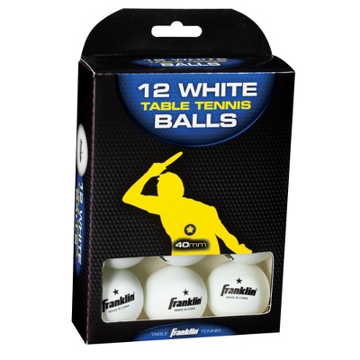 Franklin Sports 40mm Table Tennis Balls - 12ct