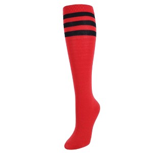CTM Women's Julietta Fashion Knee-High Striped Socks (1 Pair) - 1 of 4