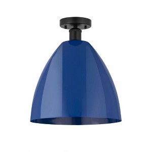 Plymouth Dome - 1 Light Semi-Flush Mount In Industrial Style-14.75 Inches Tall and 12 Inches Wide - 1 of 1