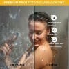 Frameless Shower Door, Sliding Glass Doors with 5/16" (8Mm) Clear Tempered Glass, Shower Door with Stainless Steel Handle for Walk In Shower - 4 of 4