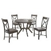 Alamo Round Dining Table Gray - Steve Silver Co. : Target