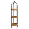Storied Home Boho Bamboo-Style Metal Plant Stand or Shelf with Removable Rattan Trays - 4 of 4