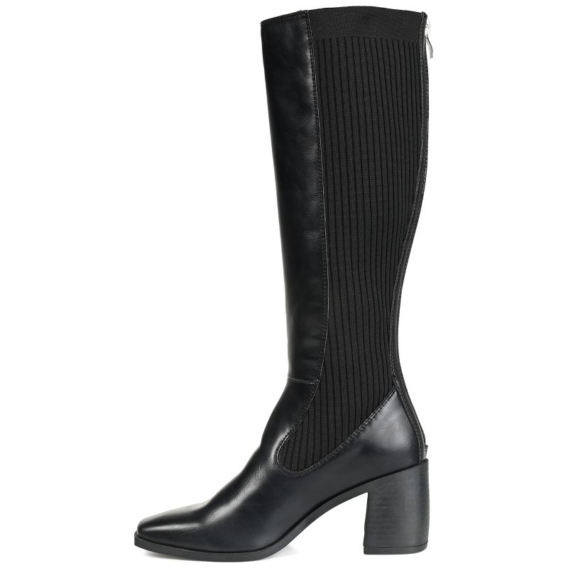 Journee Collection Womens Winny Tru Comfort Foam Stacked Heel Knee High Boots, 3 of 11