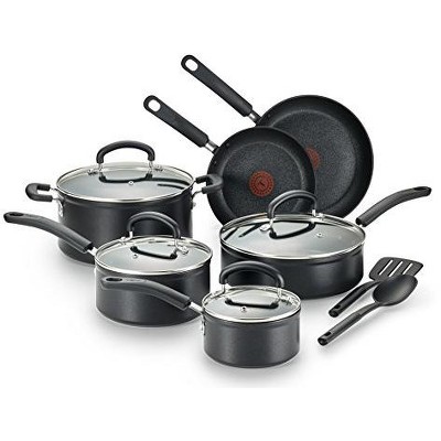 T-fal 14pc Ingenio Nonstick Platinum Cookware Set - Black : Target