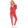 Women's 2 Piece Velour Tracksuit Set - White Mark - 4 of 4