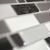 Smart Tiles 3D Peel and Stick Backsplash 4 Sheets of 9.73" x 9.36" Kitchen and Bathroom Wallpaper Crescendo Modena: Vinyl, Pre-Pasted - 2 of 3