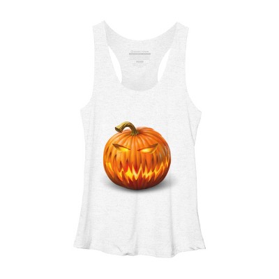 Women's Design By Humans Jack O'Lantern By Ldarro Racerback Tank Top