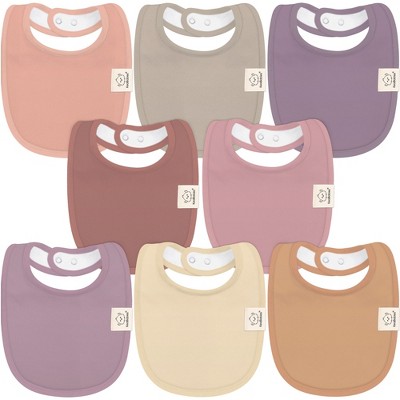 KeaBabies 8pk Organic Baby Bibs for Boy, Baby Drool Bib for Baby Boys and Girls, Newborn Teething Bibs