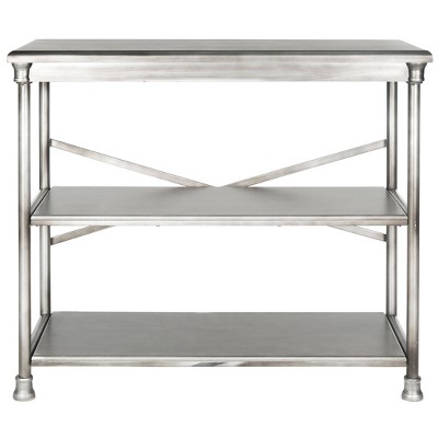 Jamison Med Bookcase - Silver - Safavieh