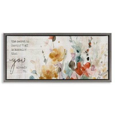Stupell Industries Knowing You Have It Motivational, 31" x 14"