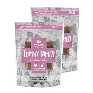 Phelps Wellness Collection Tummy Tamer Bland Chicken & Rice Recipe Dog Treats 4.5 oz, 2 Pack - 1 of 4