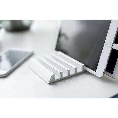 White Aluminum Multi-Device Tablet and Phone Stand