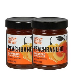 Chili Dawg's Foods of Fire 9 oz Gluten Free Peachbanero Pepper Spread - Pack of 2 - 1 of 4