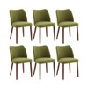 4/6Pcs Modern Padded Dining Chairs Set With Wood Legs, for Dining Room/Study/Café, Multiple color options - 2 of 4