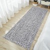 Modern Hallway Runner Rug, Washable Non-Slip Low Pile Carpet, Soft Stain-Resistant Faux Wool Rug for Kitchen, Bedroom - 3 of 4