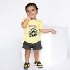 The Juniper Shop Pink Daisies Watercolor Toddler Short Sleeve Tee - 5T - Yellow - 3 of 4